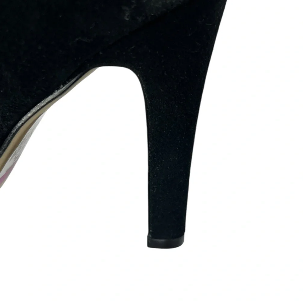 KELSI‎ DAGGER Black Suede Over-the-Knee Thigh High Boots Sz 7 1/2